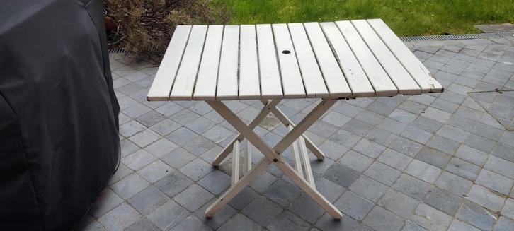 Table en bois massif, Jardin & Terrasse, Tables de jardin, Bois, Enlèvement