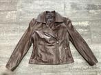 Veste motard Caroline Biss 40/42, Taille 42/44 (L), Enlèvement ou Envoi, Comme neuf, Brun