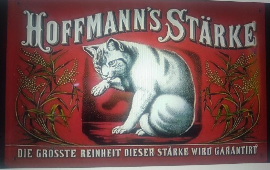 Originele HOFFMANN’S Emaillerie Von Halem., Ophalen of Verzenden, Gebruikt, Reclamebord