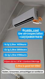AIRCO'S MET MONTAGE KOELEN EN VERWARMEN, Ophalen, Koelen en Ontvochtigen, Nieuw, 3 snelheden of meer
