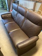 Divan en cuir 3 places, Maison & Meubles, Canapés | Salons, Enlèvement, Comme neuf, Cuir