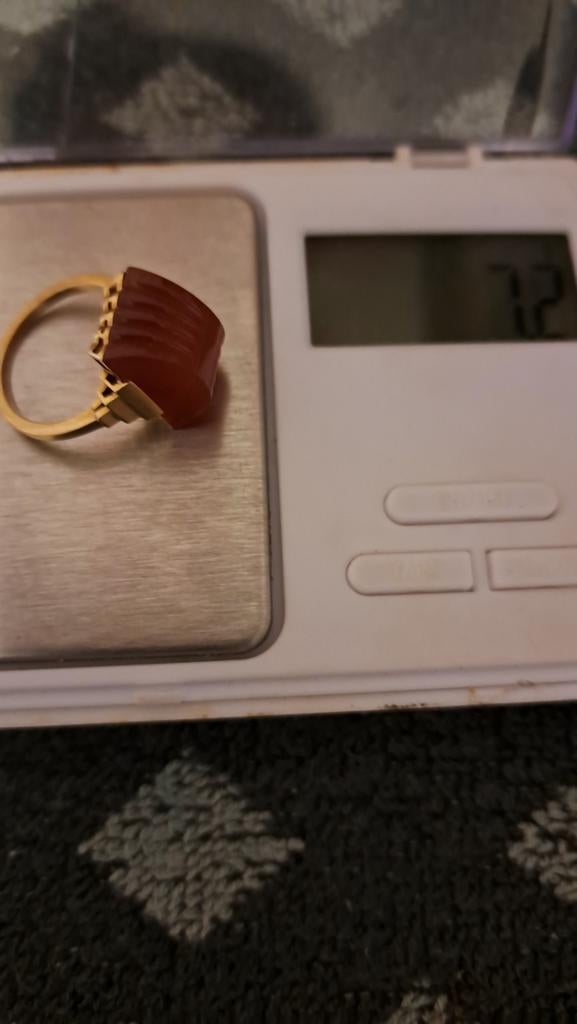 Bague 18k ancienne antiquités pier tourmaline 7,5 gr, Bijoux, Sacs & Beauté