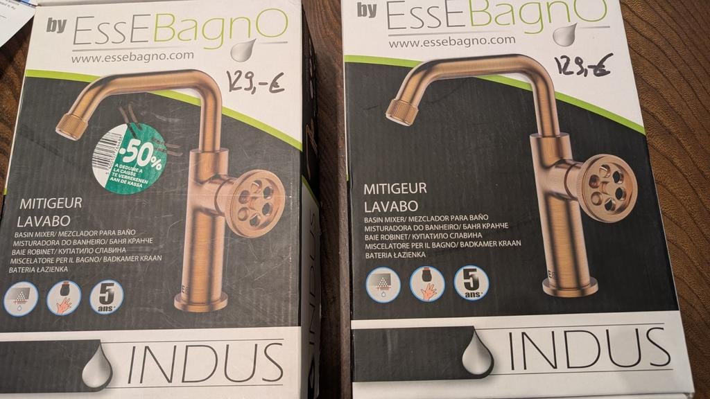 Mitigeur lavabo INDUS - 2 pièces, Lavabo