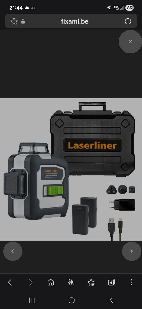 Vends laserliner complet, Ophalen