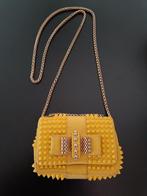 Mini sac à main Christian Louboutin., Enlèvement ou Envoi, Utilisé, Jaune, Sac à main