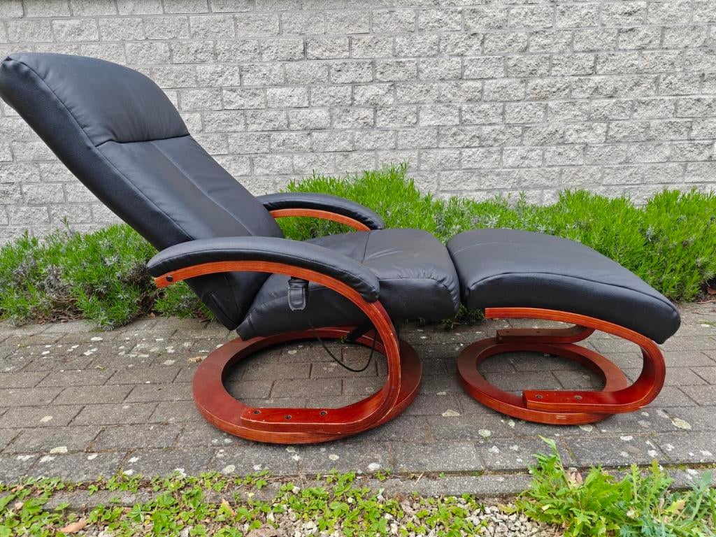 Verstelbare Relax fauteuil met voetenbank, Ophalen