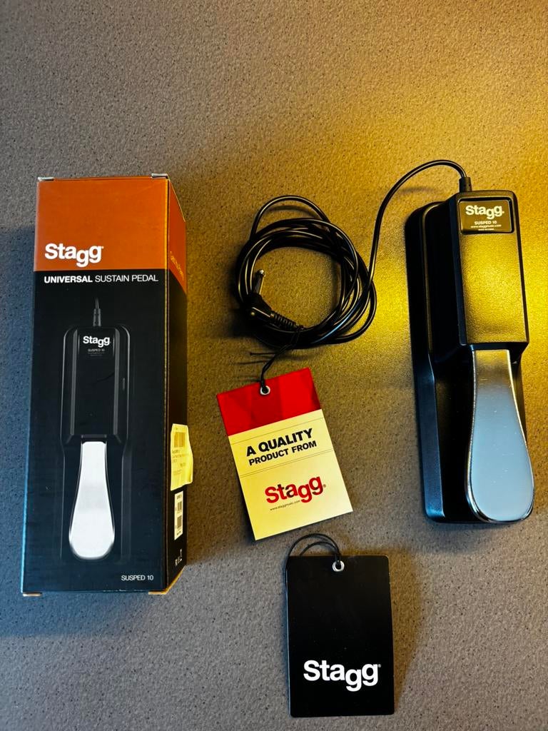 Stagg susped 10 sustain pedal voor keyboard, Ophalen, Zo goed als nieuw