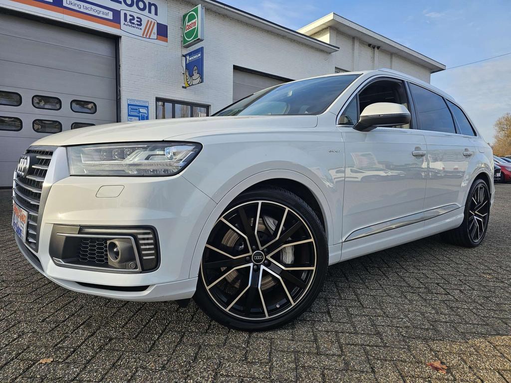 Audi Q7 3.0 TDI e-tron quattro tiptronic, Carplay,Trekh, Automaat, 3185 kg, Gebruikt, Wit
