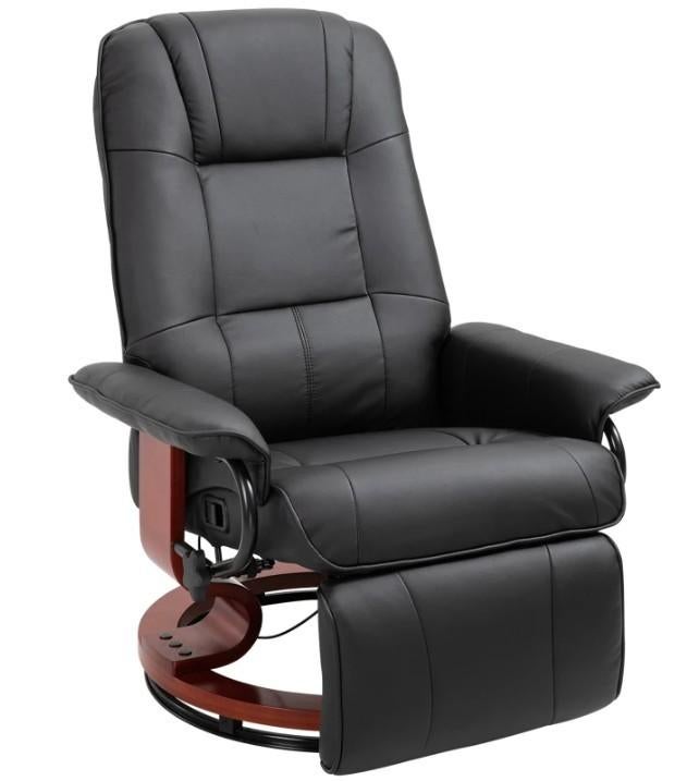 Fauteuil ajustable en cuir PU, Maison & Meubles, Chaises, Neuf, Une, Bois, Cuir, Noir, Enlèvement