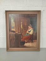 H. Lachnit - 19e eeuws schilderij, Antiek en Kunst, Ophalen of Verzenden