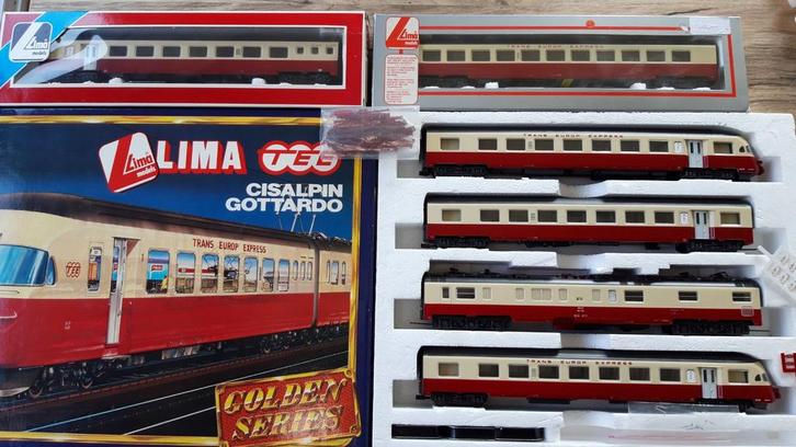 Lima Gottardo 7 pièces avec de nouveaux engrenages, Hobby & Loisirs créatifs, Trains miniatures | HO, Lima, Enlèvement ou Envoi