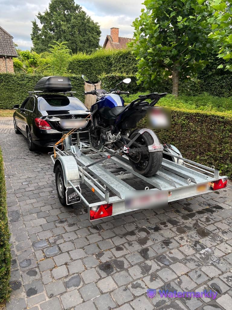 aanhanger voor 2 motoren te huur, Motos, Enlèvement