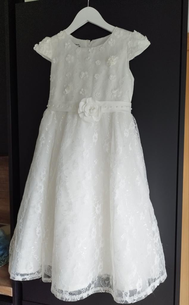 Robe de communion blanche (6,7,8 ans) — robe de rêve avec ba, Enfants & Bébés, Vêtements enfant | Taille 128, Comme neuf, Fille