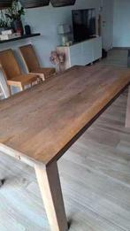 massief eiken tafel, 150 à 200 cm, Cinq personnes ou plus, Comme neuf, Enlèvement