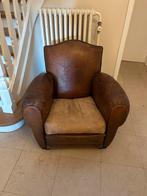 Veritable ancien fauteuil club restauré, Enlèvement, Utilisé