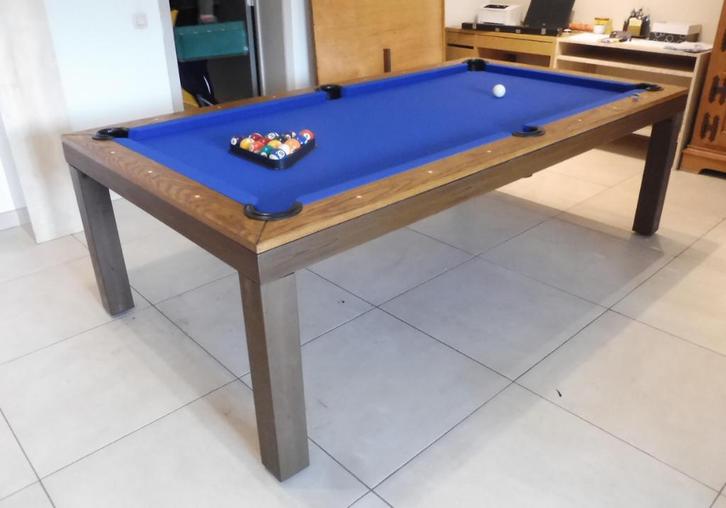 Pooltafel - Model Rosewood 8ft  - Eettafel + Biljart, Sport en Fitness, Biljarten en Poolen, Zo goed als nieuw, Pooltafel, Ophalen