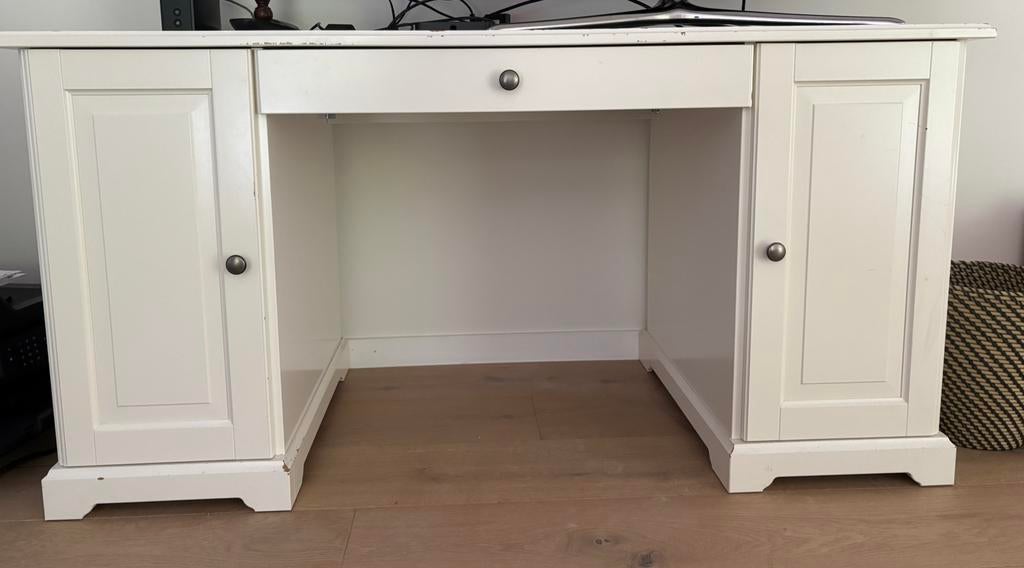 Bureau, Enlèvement, Utilisé, Blanc