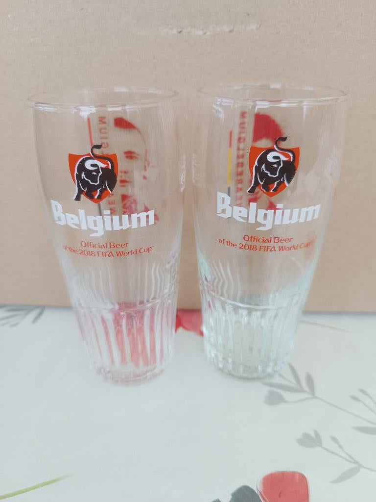 lot de verres (1iere partie), Collections, Enlèvement, Utilisé, Verre à bière