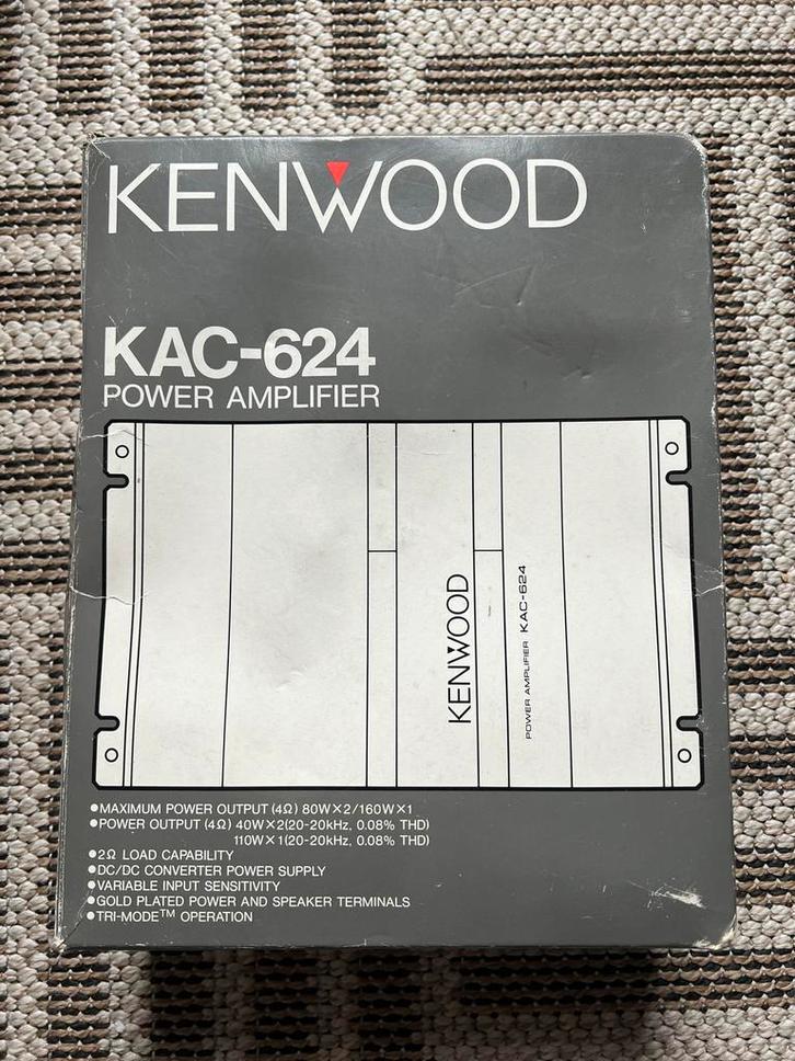 Kenwood KAC-624 Power Amplifier/versterker, Audio, Tv en Foto, Versterkers en Ontvangers, Zo goed als nieuw, Stereo, Ophalen