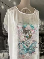 kastopruiming - prachtig T-shirt - 48-50, Manches courtes, Taille 46/48 (XL) ou plus grande, Comme neuf, Blanc