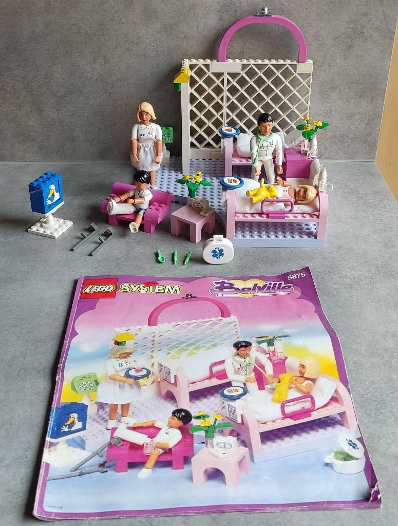 lego system belville 5875 hospital ward, Kinderen en Baby's, Ophalen of Verzenden, Gebruikt, Inclusief instructies, Lego