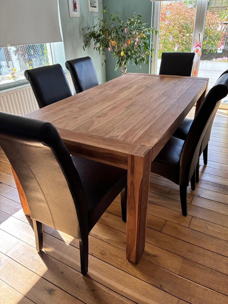 Table, meuble bar et meuble tv en sheesham massif, Maison & Meubles, Enlèvement