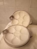 lot de 3 assiettes à huîtres Waechtersbach - vintage 40s, Antiquités & Art, Antiquités | Céramique & Poterie, Enlèvement ou Envoi