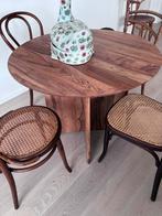 Table palissandre et 4 chaises en cannage anciennes, Maison & Meubles, Enlèvement, Utilisé, 4 à 6 chaises