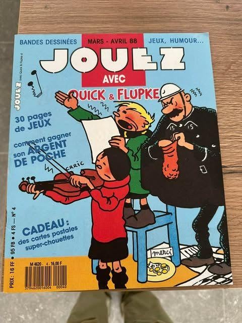 jouez avec Quick & Flupke N 4 1988, Ophalen of Verzenden, Overige typen