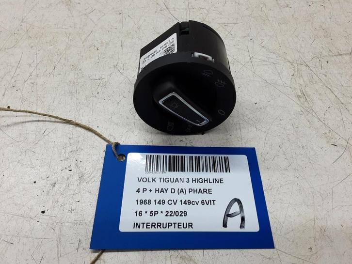 COMMUTATEUR Volkswagen Tiguan (AD1) (5G)941431BD), Autos : Pièces & Accessoires, Tableau de bord & Interrupteurs, Volkswagen, Utilisé