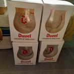 4 x duvel glazen, Ophalen of Verzenden, Zo goed als nieuw, Glas of Glazen, Duvel
