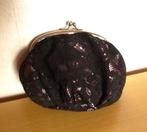 Zwart kanten satijn roze soepel bol tasje portefeuille, Enlèvement ou Envoi, Noir