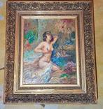 Peinture à l'huile d'une femme nue, Antiquités & Art, Enlèvement