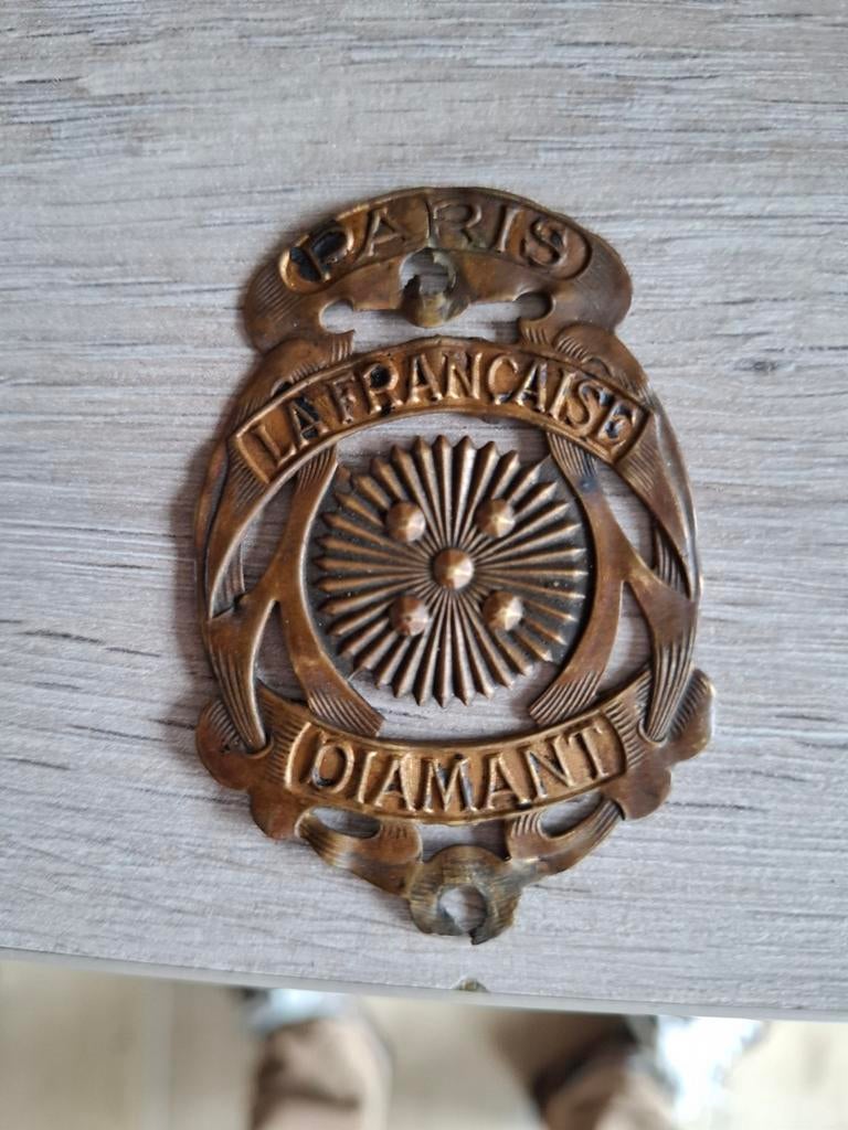 Ancienne plaque vélo la française, Ophalen of Verzenden