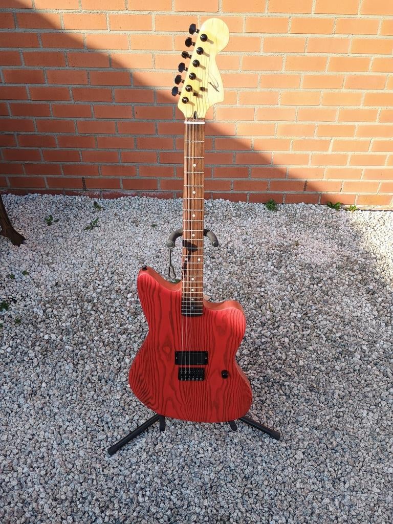 1 of 1 handbuilt jazzmaster in carnage red met EMG x, Enlèvement ou Envoi