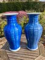 1 paar blauwe vazen, Antiek en Kunst, Ophalen