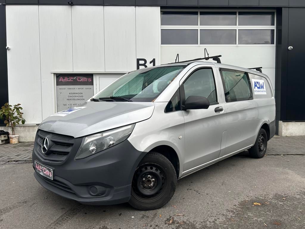 Mercedes Vito 114 CDI Dubble Cabine, Auto's, Stof, Zwart, Bedrijf, Overige carrosserie