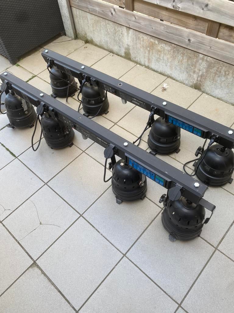 2x Shohbar 4 met par 56 en showtec lita -8, Enlèvement, Utilisé, Lumières