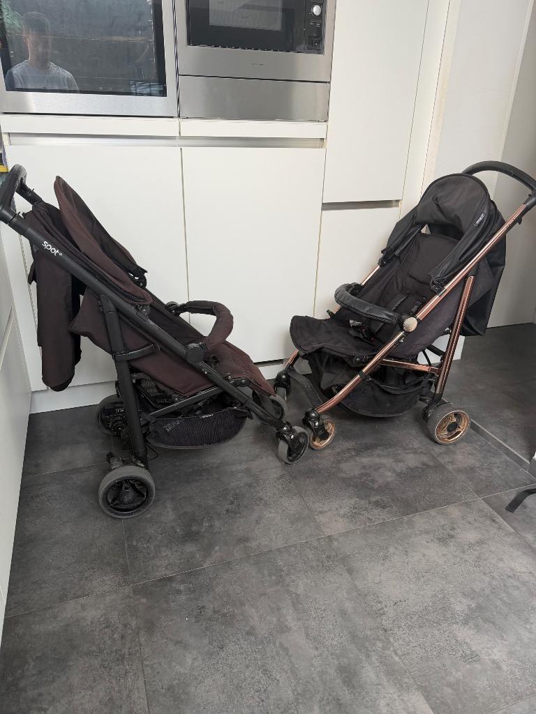 Kinderwagen buggy bebecar, Kinderen en Baby's, Ophalen, Zo goed als nieuw, Verstelbare rugleuning