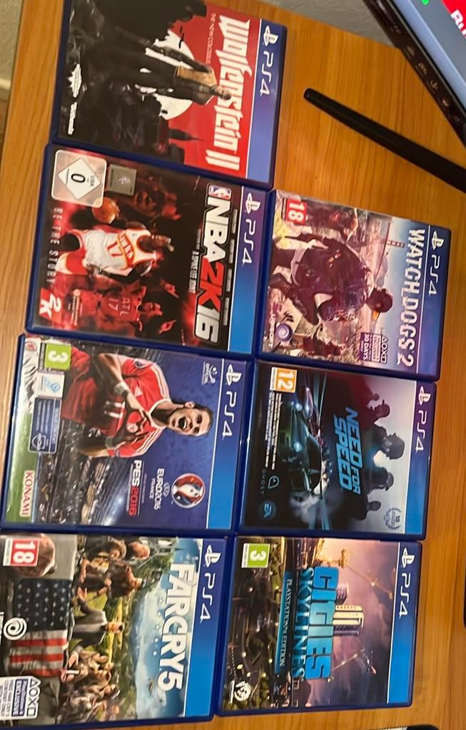 7 PS4 game’s te koop, Games en Spelcomputers, Games | Sony PlayStation 4, Ophalen of Verzenden, Zo goed als nieuw
