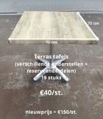 Terrastafels (19stuks), Zakelijke goederen, Horeca | Meubilair en Inrichting, Ophalen, Meubilair