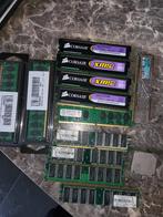 Lot de barrettes de memoires ddr2 + processeur amd athlon, Computers en Software, RAM geheugen, Ophalen of Verzenden, Gebruikt