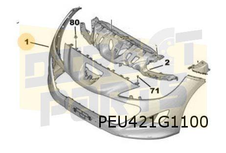 Peugeot RCZ (-1/13) voorbumper (te spuiten) Origineel! 7401V, Autos : Pièces & Accessoires, Neuf, -, -, Avant