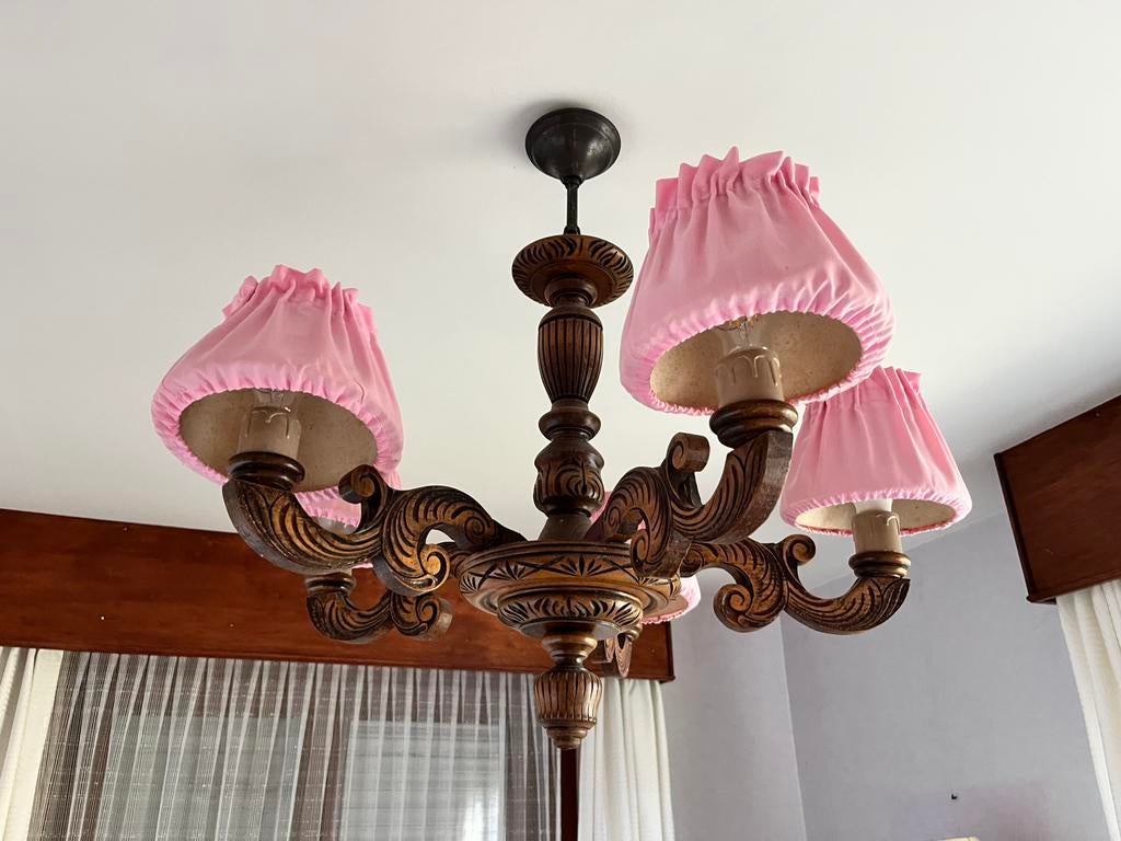 Vintage kroonluchter, Huis en Inrichting, Lampen | Kroonluchters, Ophalen, Gebruikt