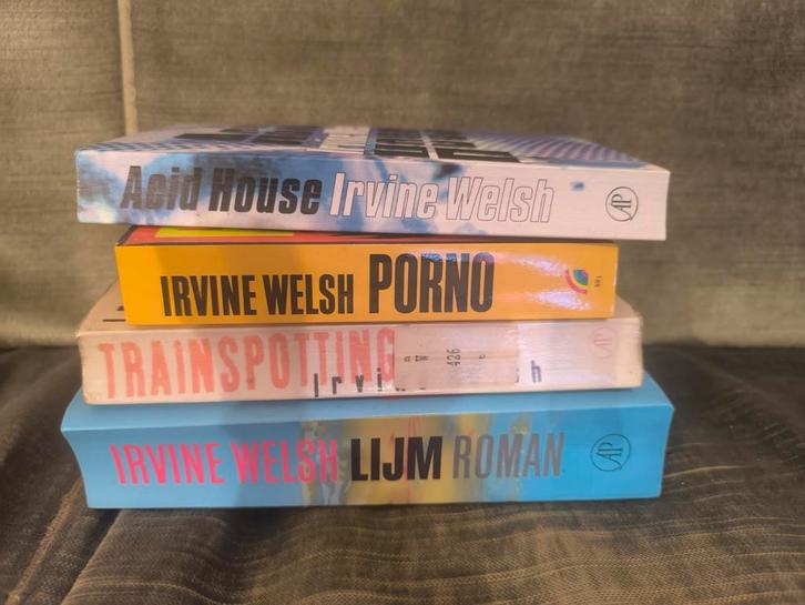 Irvine Welsch x 4 (trainspotting, porno, lijm, acid house), Boeken, Literatuur, Gelezen, Europa overig, Ophalen