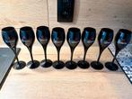 Lanson zwarte champagneglazen - set van 8, Ophalen, Zo goed als nieuw