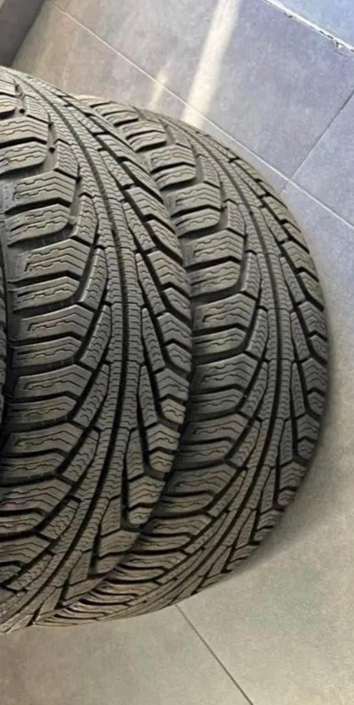 4 UNIROYAL Banden op stalen velgen Zo goed als NIEUW, 15 pouces, Pneus et Jantes, 185 mm, Enlèvement