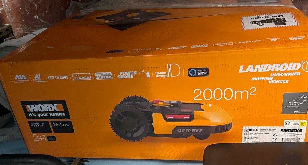Worx Landroid WR155E 2000m2, Tuin en Terras, Grasmaaiers, Ophalen, Zo goed als nieuw