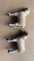 2 antieke schaapjes kerstmis houten pootjes Ertsgebergte, Ophalen of Verzenden, Gebruikt