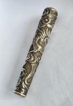 Antieke zilveren 939/1000 Chinese paraplu houder, Ophalen of Verzenden, Zilver